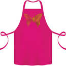 Butterfly Inspirational Quote Rhopalocera Cotton Apron 100% Organic Pink