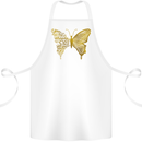 Butterfly Inspirational Quote Rhopalocera Cotton Apron 100% Organic White