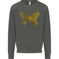 Butterfly Inspirational Quote Rhopalocera Kids Sweatshirt Jumper Storm Grey