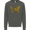 Butterfly Inspirational Quote Rhopalocera Kids Sweatshirt Jumper Storm Grey