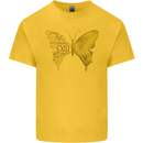 Butterfly Inspirational Quote Rhopalocera Kids T-Shirt Childrens Yellow