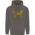 Butterfly Inspirational Quote Rhopalocera Mens 80% Cotton Hoodie Charcoal