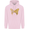 Butterfly Inspirational Quote Rhopalocera Mens 80% Cotton Hoodie Light Pink