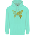 Butterfly Inspirational Quote Rhopalocera Mens 80% Cotton Hoodie Peppermint