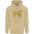 Butterfly Inspirational Quote Rhopalocera Mens 80% Cotton Hoodie Sand