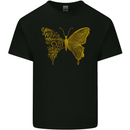 Butterfly Inspirational Quote Rhopalocera Mens Cotton T-Shirt Tee Top Black