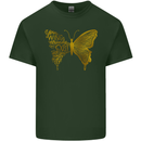 Butterfly Inspirational Quote Rhopalocera Mens Cotton T-Shirt Tee Top Forest Green