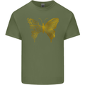 Butterfly Inspirational Quote Rhopalocera Mens Cotton T-Shirt Tee Top Military Green