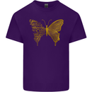 Butterfly Inspirational Quote Rhopalocera Mens Cotton T-Shirt Tee Top Purple