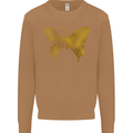 Butterfly Inspirational Quote Rhopalocera Mens Sweatshirt Jumper Caramel Latte