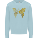 Butterfly Inspirational Quote Rhopalocera Mens Sweatshirt Jumper Light Blue