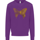 Butterfly Inspirational Quote Rhopalocera Mens Sweatshirt Jumper Purple