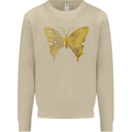 Butterfly Inspirational Quote Rhopalocera Mens Sweatshirt Jumper Sand