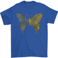 Butterfly Inspirational Quote Rhopalocera Mens T-Shirt Cotton Gildan Royal Blue