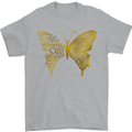 Butterfly Inspirational Quote Rhopalocera Mens T-Shirt Cotton Gildan Sports Grey