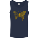 Butterfly Inspirational Quote Rhopalocera Mens Vest Tank Top Navy Blue