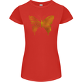Butterfly Inspirational Quote Rhopalocera Womens Petite Cut T-Shirt Red