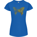 Butterfly Inspirational Quote Rhopalocera Womens Petite Cut T-Shirt Royal Blue