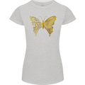 Butterfly Inspirational Quote Rhopalocera Womens Petite Cut T-Shirt Sports Grey