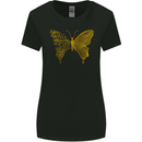 Butterfly Inspirational Quote Rhopalocera Womens Wider Cut T-Shirt Black