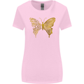 Butterfly Inspirational Quote Rhopalocera Womens Wider Cut T-Shirt Light Pink
