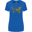 Butterfly Inspirational Quote Rhopalocera Womens Wider Cut T-Shirt Royal Blue