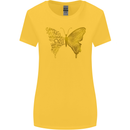 Butterfly Inspirational Quote Rhopalocera Womens Wider Cut T-Shirt Yellow