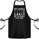 Buy More Guitars Say the Voices Funny Cotton Apron 100% Organic Black