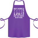 Buy More Guitars Say the Voices Funny Cotton Apron 100% Organic Purple