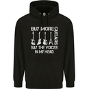 Buy More Guitars Say the Voices Funny Mens 80% Cotton Hoodie Black
