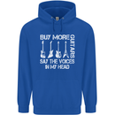 Buy More Guitars Say the Voices Funny Mens 80% Cotton Hoodie Royal Blue