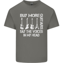 Buy More Guitars Say the Voices Funny Mens Cotton T-Shirt Tee Top Charcoal