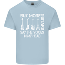 Buy More Guitars Say the Voices Funny Mens Cotton T-Shirt Tee Top Light Blue