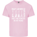 Buy More Guitars Say the Voices Funny Mens Cotton T-Shirt Tee Top Light Pink
