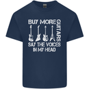 Buy More Guitars Say the Voices Funny Mens Cotton T-Shirt Tee Top Navy Blue