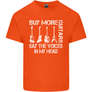 Buy More Guitars Say the Voices Funny Mens Cotton T-Shirt Tee Top Orange