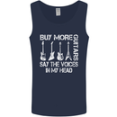 Buy More Guitars Say the Voices Funny Mens Vest Tank Top Navy Blue