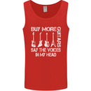 Buy More Guitars Say the Voices Funny Mens Vest Tank Top Red