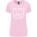 Buy More Guitars Say the Voices Funny Womens Wider Cut T-Shirt Light Pink