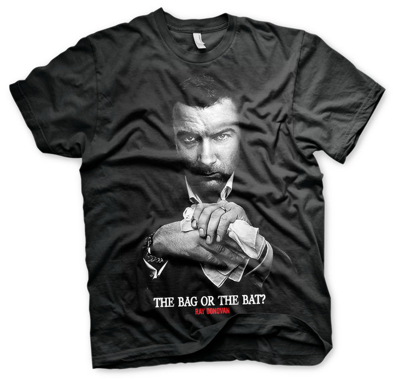 Ray donovan the bag or bat mens black tv series t-shirt american crime drama  