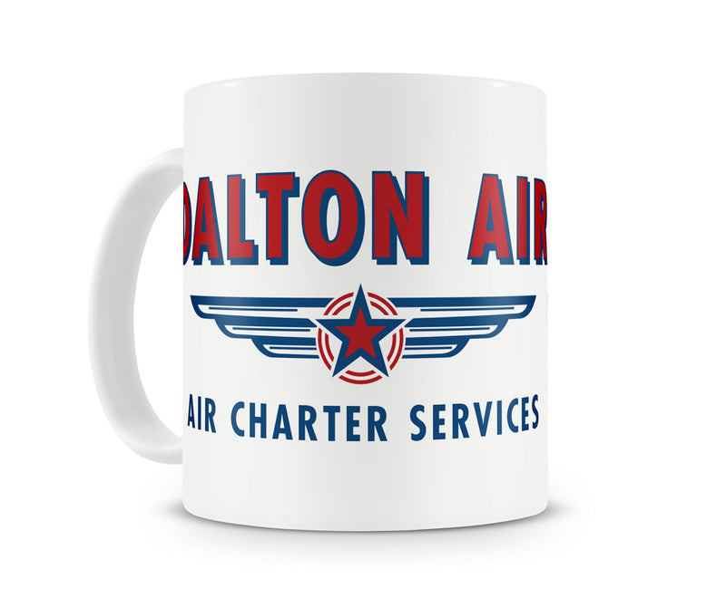 Dalton air charter services white flying coffee mug cup