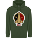CCCP Soviet Space Program Childrens Kids Hoodie Forest Green