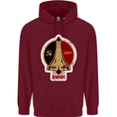 CCCP Soviet Space Program Childrens Kids Hoodie Maroon