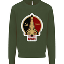 CCCP Soviet Space Program Kids Sweatshirt Jumper Forest Green