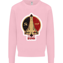 CCCP Soviet Space Program Kids Sweatshirt Jumper Light Pink