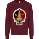 CCCP Soviet Space Program Kids Sweatshirt Jumper Maroon