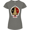 CCCP Soviet Space Program Womens Petite Cut T-Shirt Charcoal