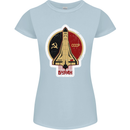 CCCP Soviet Space Program Womens Petite Cut T-Shirt Light Blue