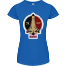 CCCP Soviet Space Program Womens Petite Cut T-Shirt Royal Blue