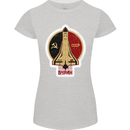 CCCP Soviet Space Program Womens Petite Cut T-Shirt Sports Grey